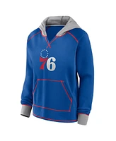 Logo Athletic Women's Royal Philadelphia 76ers Boom Pullover Hoodie