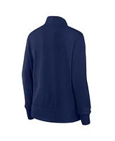 Logo Athletic Women's Navy Denver Broncos Velocity Quarter-Zip Jacket