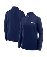 Logo Athletic Women's Navy Denver Broncos Velocity Quarter-Zip Jacket