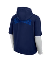 Fanatics Men's Navy Notre Dame Fighting Irish Sleek Pullover Hoodie