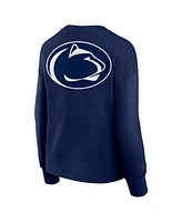 Fanatics Women's Navy Penn State Nittany Lions Supersoft Flow Fleece Pullover Sweatshirt