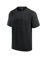 Fanatics Men's Black Milwaukee Bucks Flex Tri-Blend T-Shirt