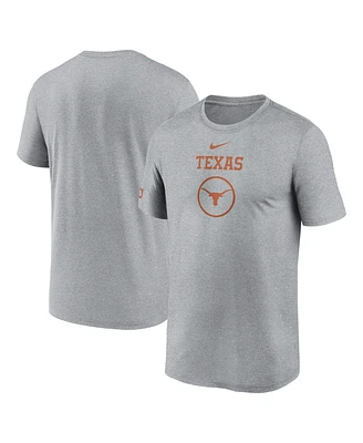 Nike Men's Heather Gray Texas Longhorns On-Court Basketball Legend Practice Performance T-Shirt