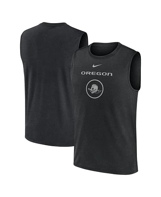 Nike Men's Black Oregon Ducks On-Court Basketball Practice Legend Sleeveless T-Shirt