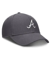 Nike Men's Gray Atlanta Braves Club Performance Adjustable Hat