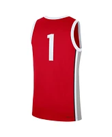 Nike Men's 1 Scarlet Ohio State Buckeyes Road Replica Jersey