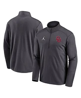 Jordan Men's Anthracite Oklahoma Sooners Primetime Pacer Performance Half-Zip Top