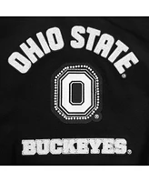 Pro Standard Women's Black Ohio State Buckeyes Cultivated-Pearl Cropped Pullover Sweatshirt