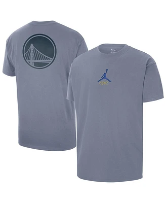 Jordan Men's Blue Golden State Warriors Statement Edition Jumpman Flight Heavyweight T-Shirt