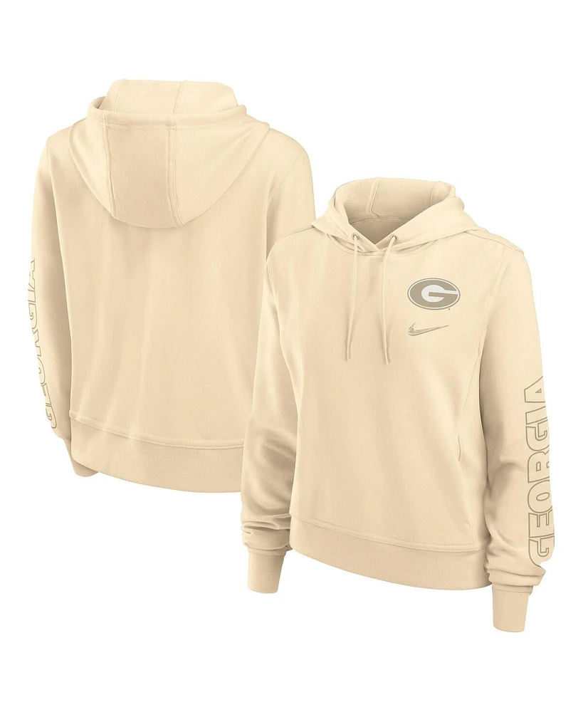 Nike Women's Tan Georgia Bulldogs One Performance Pullover Hoodie