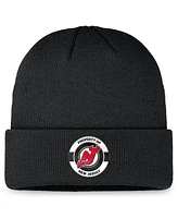 Fanatics Men's Black New Jersey Devils Authentic Pro Training Camp Cuffed Knit Hat