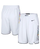 Nike Men's White Denver Nuggets 2024/25 City Edition Swingman Shorts