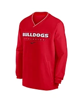 Nike Men's Red Georgia Bulldogs 2024 Sideline Pullover Windshirt