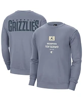Jordan Men's Blue Memphis Grizzlies Courtside Statement Edition Heavyweight Pullover Sweatshirt