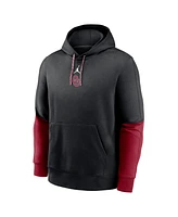 Jordan Men's Black/Crimson Oklahoma Sooners 2024 Sideline Club Pullover Hoodie