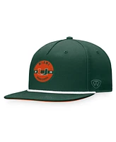 Top of the World Men's Green Miami Hurricanes Bank Hat