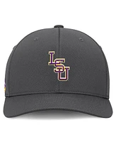 Top of the World Men's Charcoal Lsu Tigers Reflex Logo Flex Hat