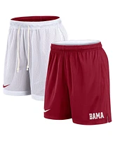 Nike Men's White/Crimson Alabama Crimson Tide Primetime Reversible Performance Shorts