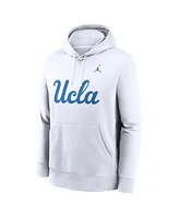 Jordan Men's White Ucla Bruins Primetime Club Fleece Pullover Hoodie