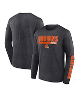 Fanatics Men's Charcoal Cleveland Browns Long Sleeve T-Shirt