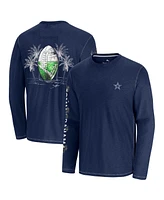 Tommy Bahama Men's Blue Dallas Cowboys Oasis Endzone Lux Long Sleeve T-Shirt