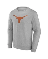 Fanatics Men's Gray Texas Longhorns Fleece Pullover Sweatshirt