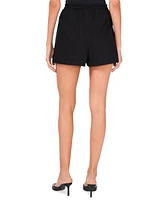 1.state Women's Drawstring Solid Wide-Leg Shorts