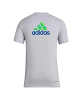 Adidas Men's Heather Gray Seattle Sounders Fc Local Pop Aeroready T-Shirt