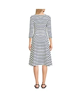 Lands' End Petite Starfish 3/4 Sleeve Dress