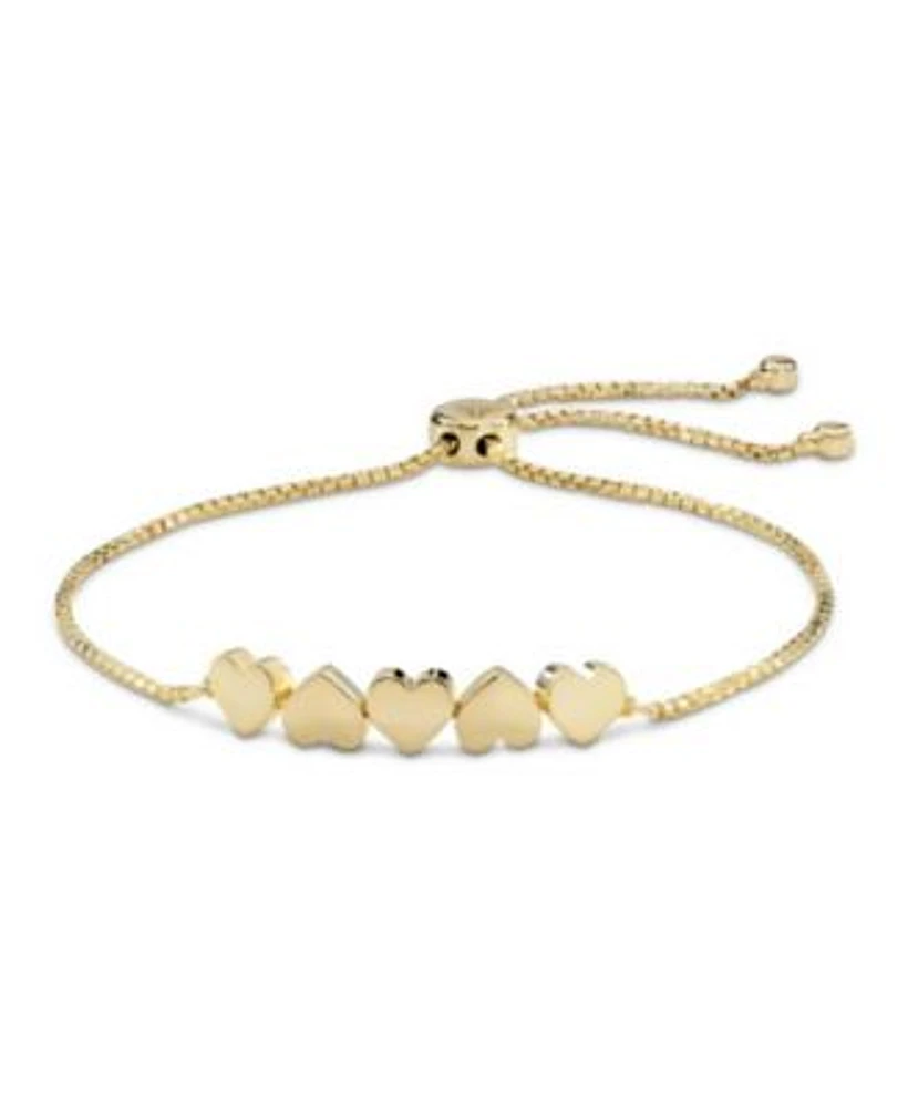 Devata Round Link Box Chain Slider Bolo Bracelet In 14k Gold Fits 6.0 In To 8.0 In Wrist Approx.4.5 Grams