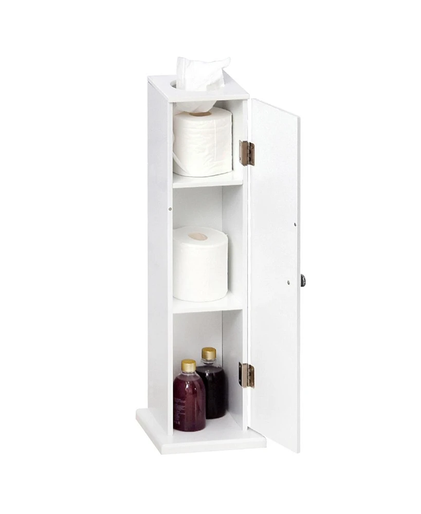 Paper Cabinet / Side Table / Bathroom Corner Cabinet Versatile Storage Solution for Small Spaces