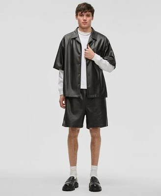 Mode Of One Mens Perforated Camp Shirt Pull On Shorts Exclusively At Macys