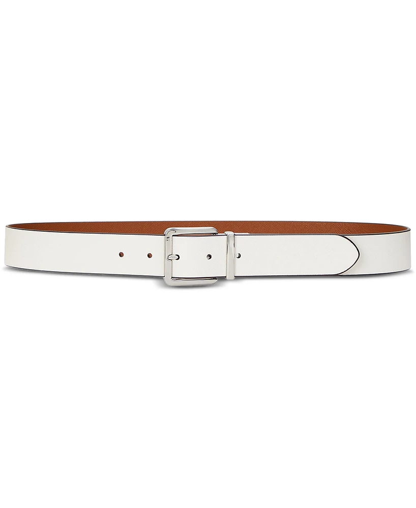 Lauren Ralph Reversible Crosshatch Leather Belt