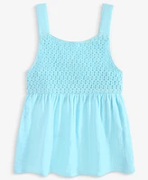 Epic Threads Kid Girl Cotton Crochet Swing Tank Top, Exclusively at Macy's