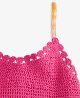 Epic Threads Girls Crochet Woven Tie-Dye Effect Dress, Exclusively at Macy's