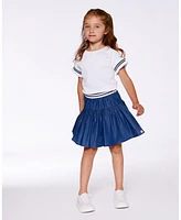 Deux par Big Girls Chambray Skort Navy Blue