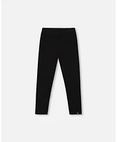 Deux par Toddler Girls Ribbed Leggings Black - Toddler|Child