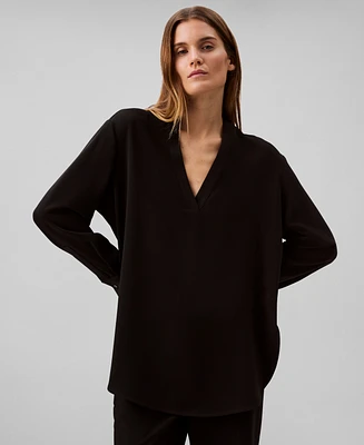 Calvin Klein Women's Relaxed V-Neck Popover Tunic