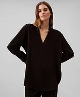 Calvin Klein Women's Relaxed V-Neck Popover Tunic