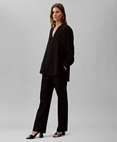Calvin Klein Women's Relaxed V-Neck Popover Tunic