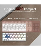 acer Predator Aethon 330 Gaming Keyboard|Space-Saving 61-Key Design|100% Anti-Ghosting with N-Key Rollover|Kailh Blue Switches|Personalized Rgb Lighti