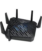 acer Predator Connect W6 Wi-Fi 6E Gaming Router | Hybrid QoS Compatible with Intel Killer Prioritization Engine | Tri-Band AXE7800 2.4GHz/5GHz/6GHz |