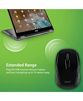 acer Rf Wireless Mouse M501 (Black), Works with Chromebook, with Usb Plug and Play for Right/Left Handed Users (for Chromebooks, Windows Pc & Mac)