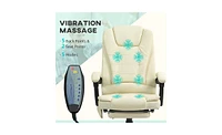 Executive Office Chair with Massage and Heating Options for Relaxation