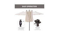Portable Outdoor Beach Umbrella for Sunshade and Beach Relaxation