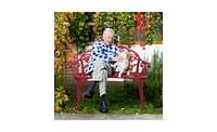 Durable Outdoor Patio Bench for Garden, Deck, or Yard Seating