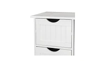 Single Door Bathroom Storage Cabinet with 4 Drawers for Bathroom or Home Organization