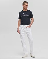 A|X Armani Exchange Men's Slim Fit White Jeans