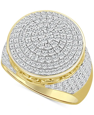 Men's Diamond Circle Cluster Ring (1-1/2 ct. t,w.) in 10k Gold