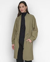 Dkny Women's Perforated Long-Sleeve Anarak Jacket